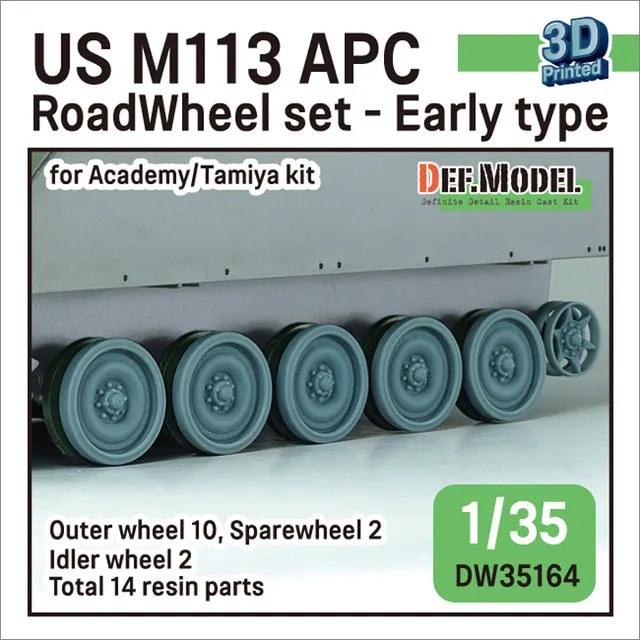 def-model-dw35164-m113-laufradsatz-1-35-early-type-14-teile image 1