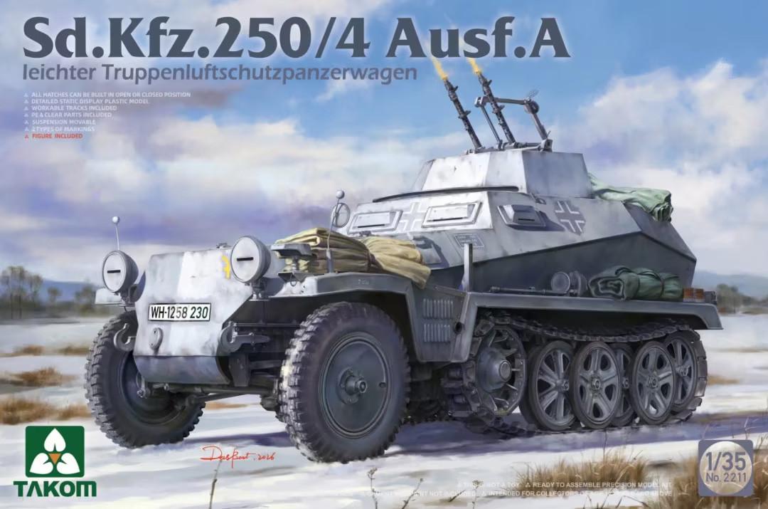 takom-2211-sd-kfz-250-4-ausf-a-panzerbausatz-1-35-wehrmacht image 1