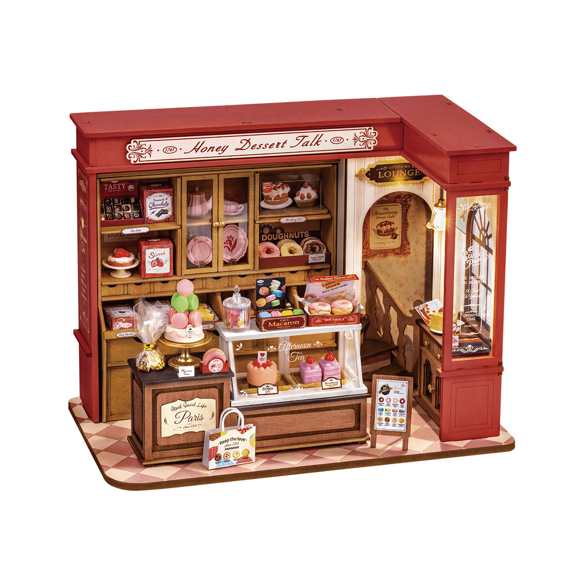 robotime-dg168-honey-dessert-talk-miniaturhaus-patisserie image 1