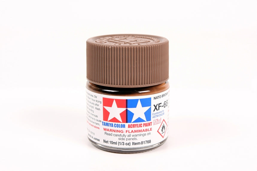 tamiya-81768-xf68-nato-brown-acrylfarbe-10ml-matt image 1