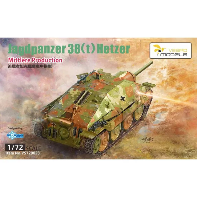 vespid-vs720023-hetzer-jagdpanzer-38-t-panzer-1-72-mid image 1
