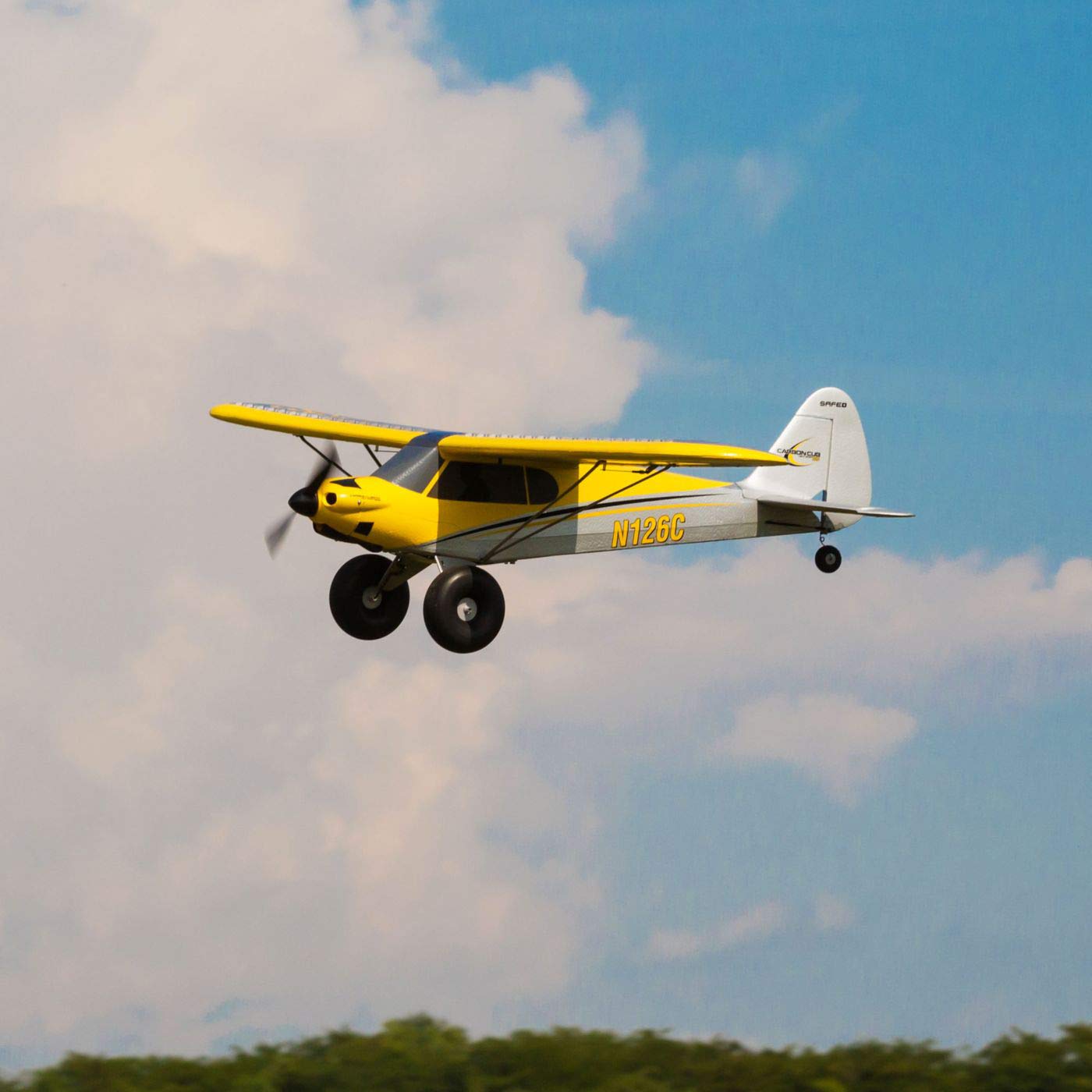 hobbyzone-carbon-cub-s-2-1-3m-rc-flugzeug-bnf-basic-safe-gelb image 7