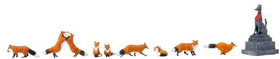 hobbytrain-f-chse-1-87-tierfiguren-h0-set-waldtiere image 1