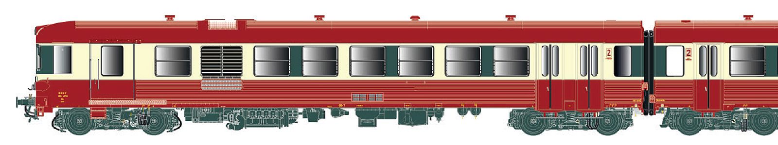hobbytrain-triebwagen-x-4750-sncf-ep-iv-2-teilig image 1