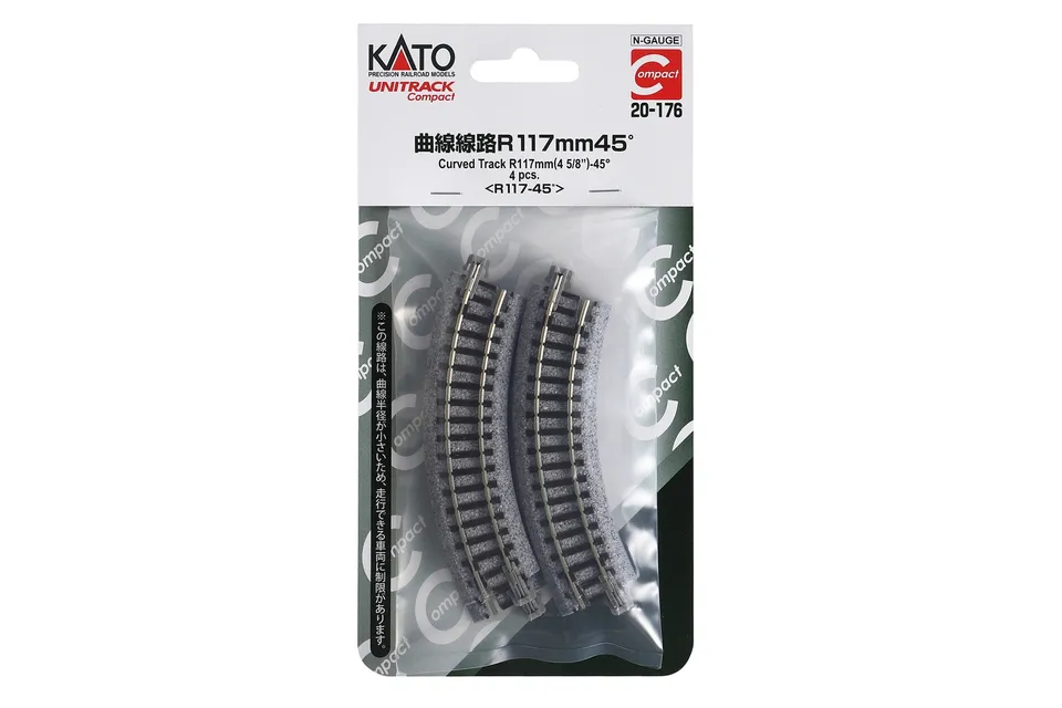 hobbytrain-gleis-gebogen-r117mm-45-4-st-ck-spur-n image 1