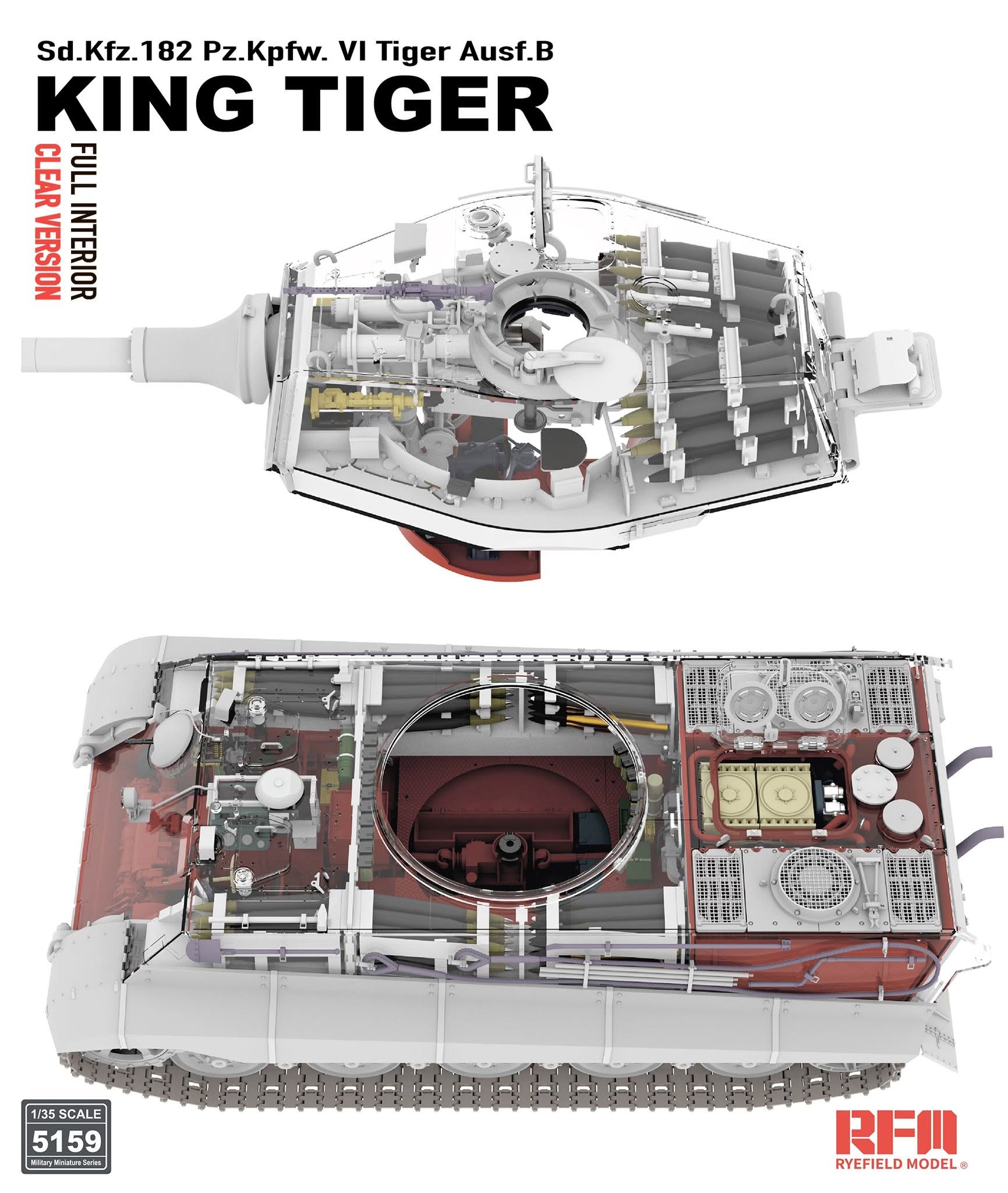 rye-field-5159-1-35-king-tiger-panzermodell-clear-interior image 2