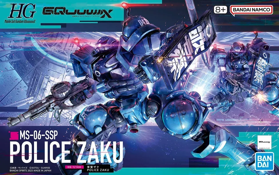 bandai-hg-1-144-police-zaku-gundam-gquuuuuux-bausatz image 1