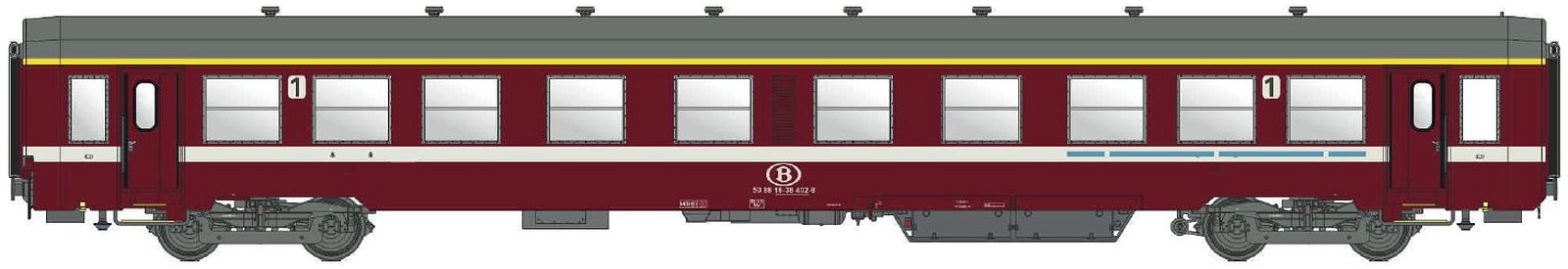 hobbytrain-k4-a-sncb-personenwagen-1-klasse-epoche-v image 1