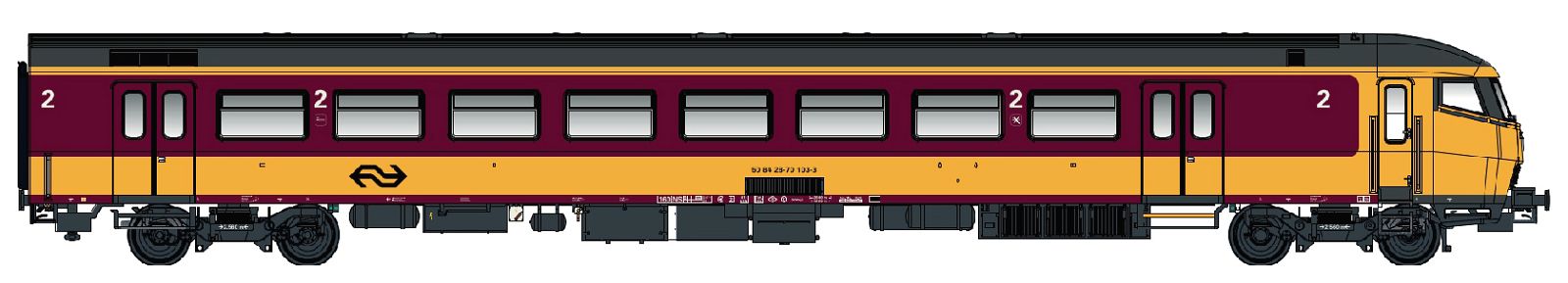 hobbytrain-icr-bs-steuerwagen-ns-benelux-ep-iv-v-ac-spur-n image 1