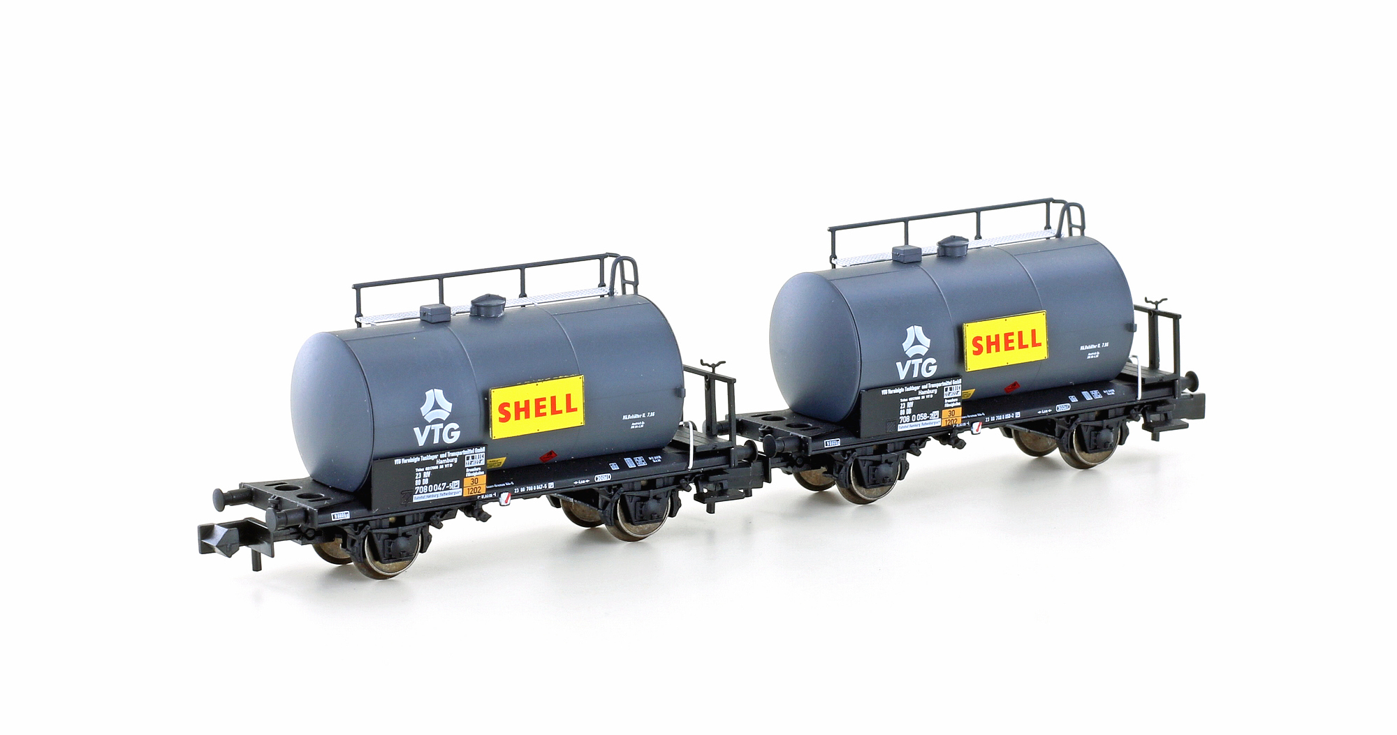 hobbytrain-g-terwagen-2er-set-leichtbau-kesselwagen-db-shell-ep-iv image 1