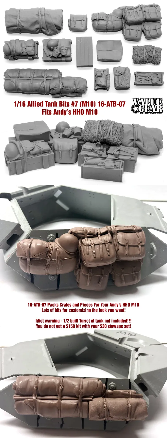 value-gear-atb07-allied-tank-bits-m10-zubeh-r-1-16-resin image 1