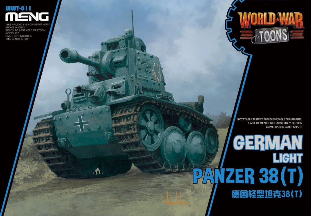 meng-wwt-011-panzer-38-t-cartoon-modellbausatz-egg-tank image 1