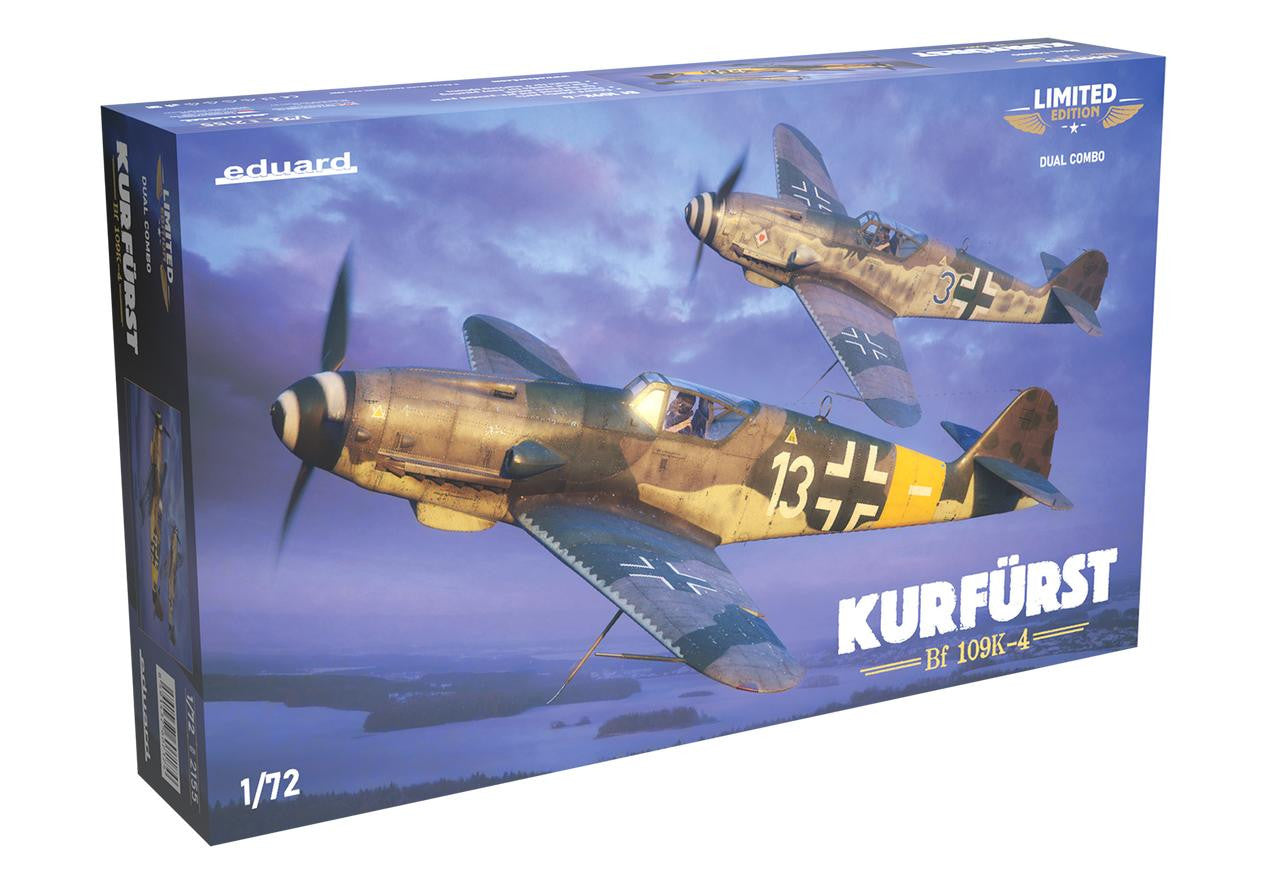eduard-2155-bf-109-k-4-kurf-rst-flugzeugmodell-1-72-dual-combo image 1