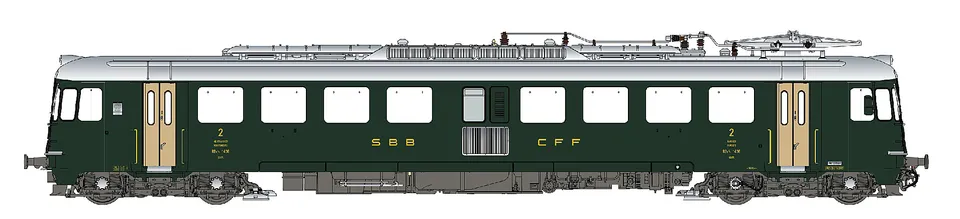 hobbytrain-rbe-4-4-1436-triebwagen-sbb-ep-ivb-ac-sound image 1