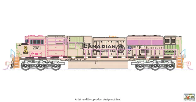 hobbytrain-diesellok-emd-sd70acu-cp-7021-military-beige image 1