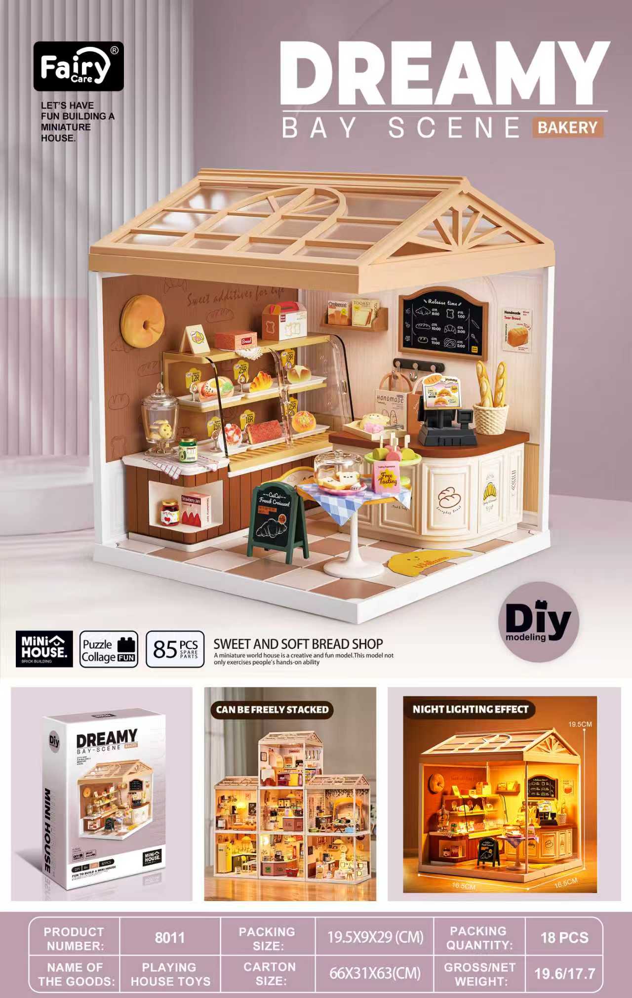 fairy-care-fc-dbs8011-dreamy-bay-bakery-miniaturhaus-82-tlg image 1
