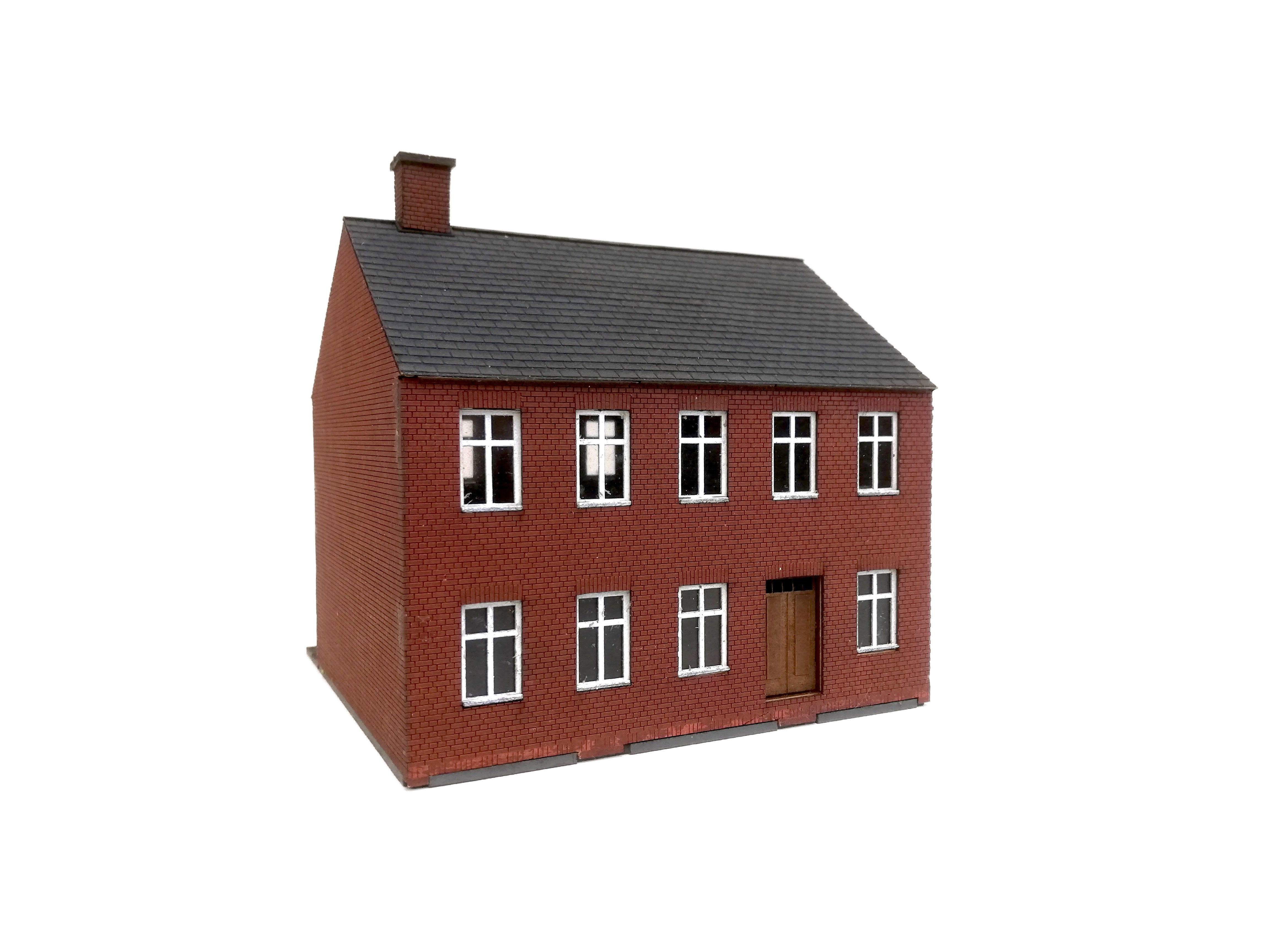 hobbytrade-danske-byhuse-ht-87227-stadthaus-bausatz-rot-2-etagen-h0 image 3