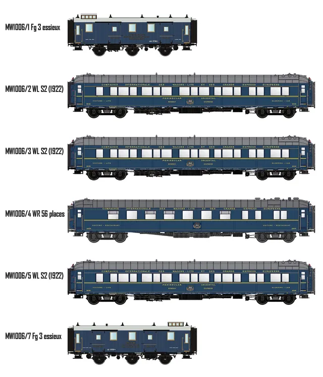 hobbytrain-ciwl-personenwagen-6er-set-bombay-express-ep-ii image 1