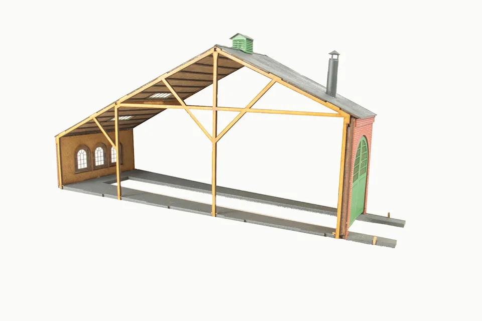 hobbytrade-ved-banen-ht-87241-modellhaus-erweiterung-rundlokschuppen image 1