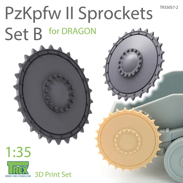 t-rex-35057-2-pzkpfw-ii-antriebsr-der-set-b-1-35-f-r-dragon image 1