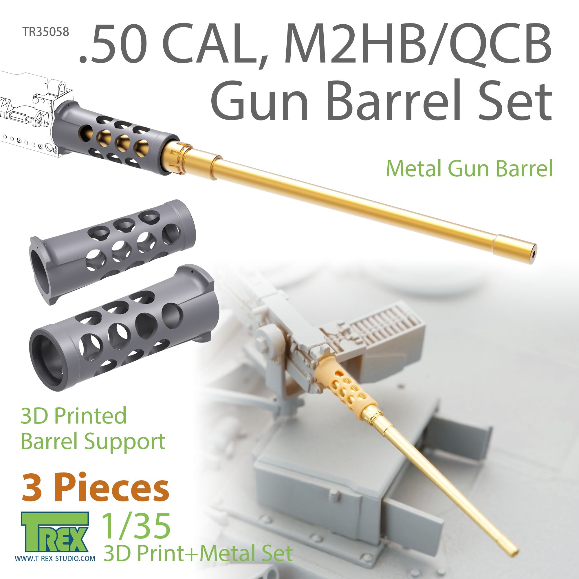 t-rex-35058-m2hb-50cal-rohr-set-1-35-metall-3-st-ck image 1