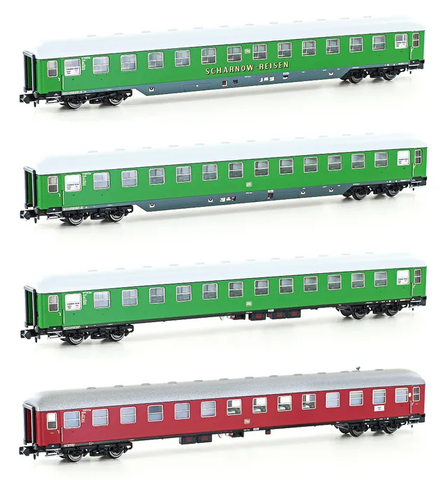 hobbytrain-db-scharnow-personenwagen-4er-set-ep-iiib-liege image 1