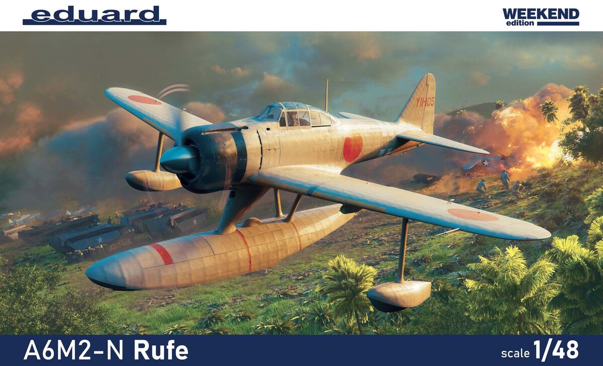 eduard-84208-nakajima-a6m2-n-rufe-flugzeug-modellbausatz-1-48-weekend image 1