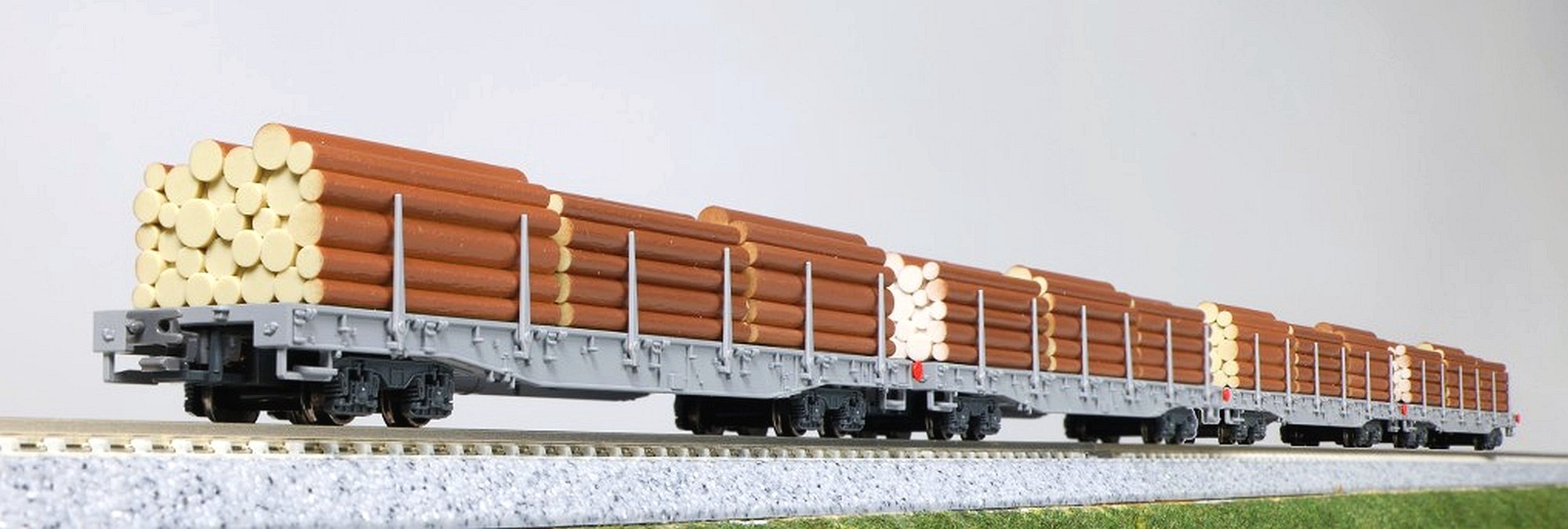 hobbytrain-g-terwagen-4er-set-flachwagen-rhb-holz-ep-v-vi image 1