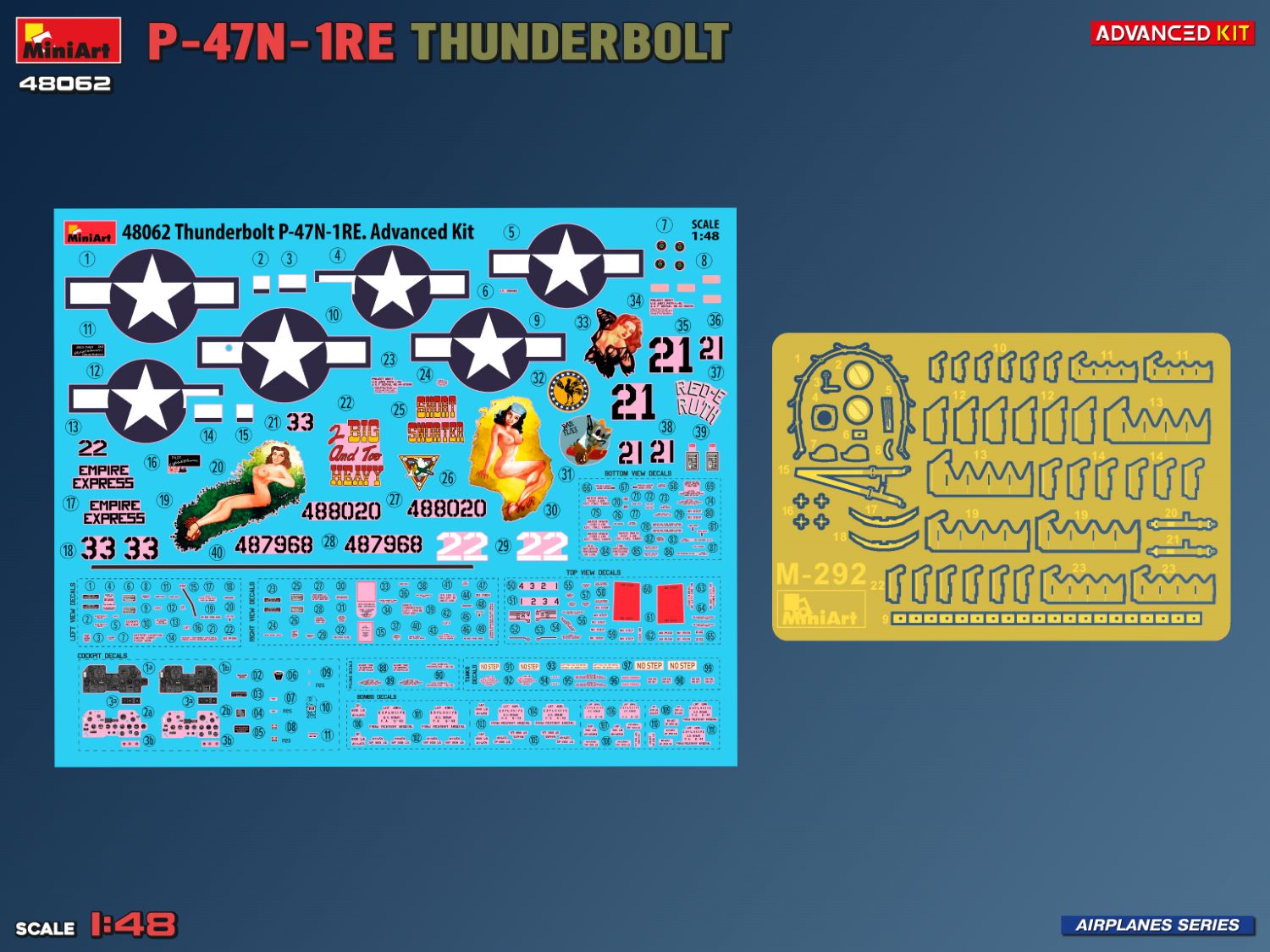 miniart-48062-p-47n-1re-thunderbolt-flugzeugmodell-1-48-ww2 image 5