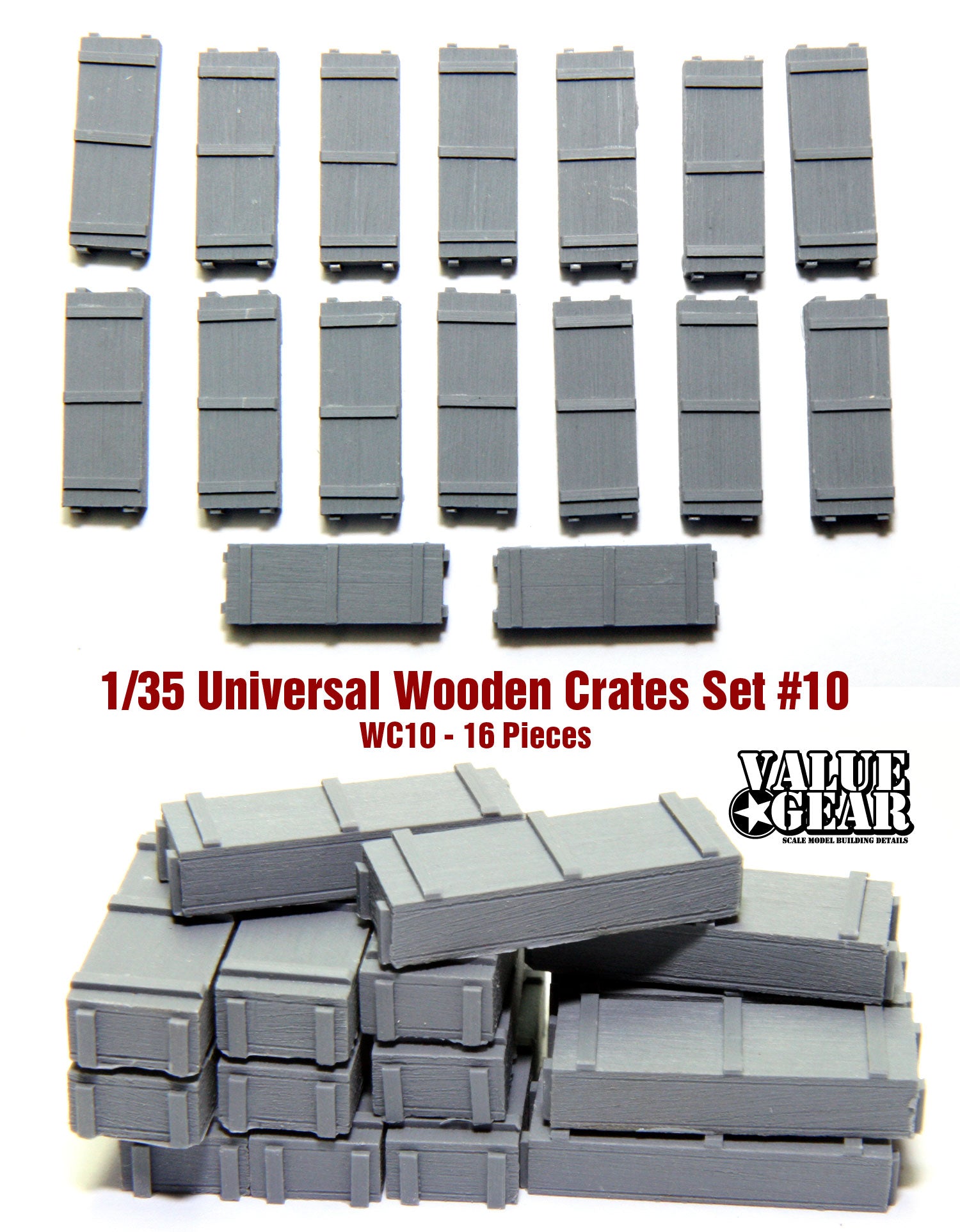 value-gear-wc10-holzkisten-set-1-35-universal-wooden-crates-16-teilig image 1