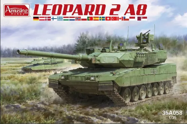 amusing-hobby-35a058-leopard-2a8-panzermodell-1-35 image 1