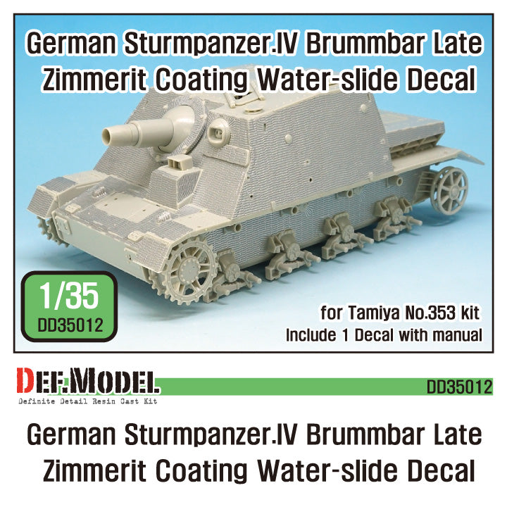def-model-dd35012-brummb-r-zimmerit-decal-set-1-35 image 1