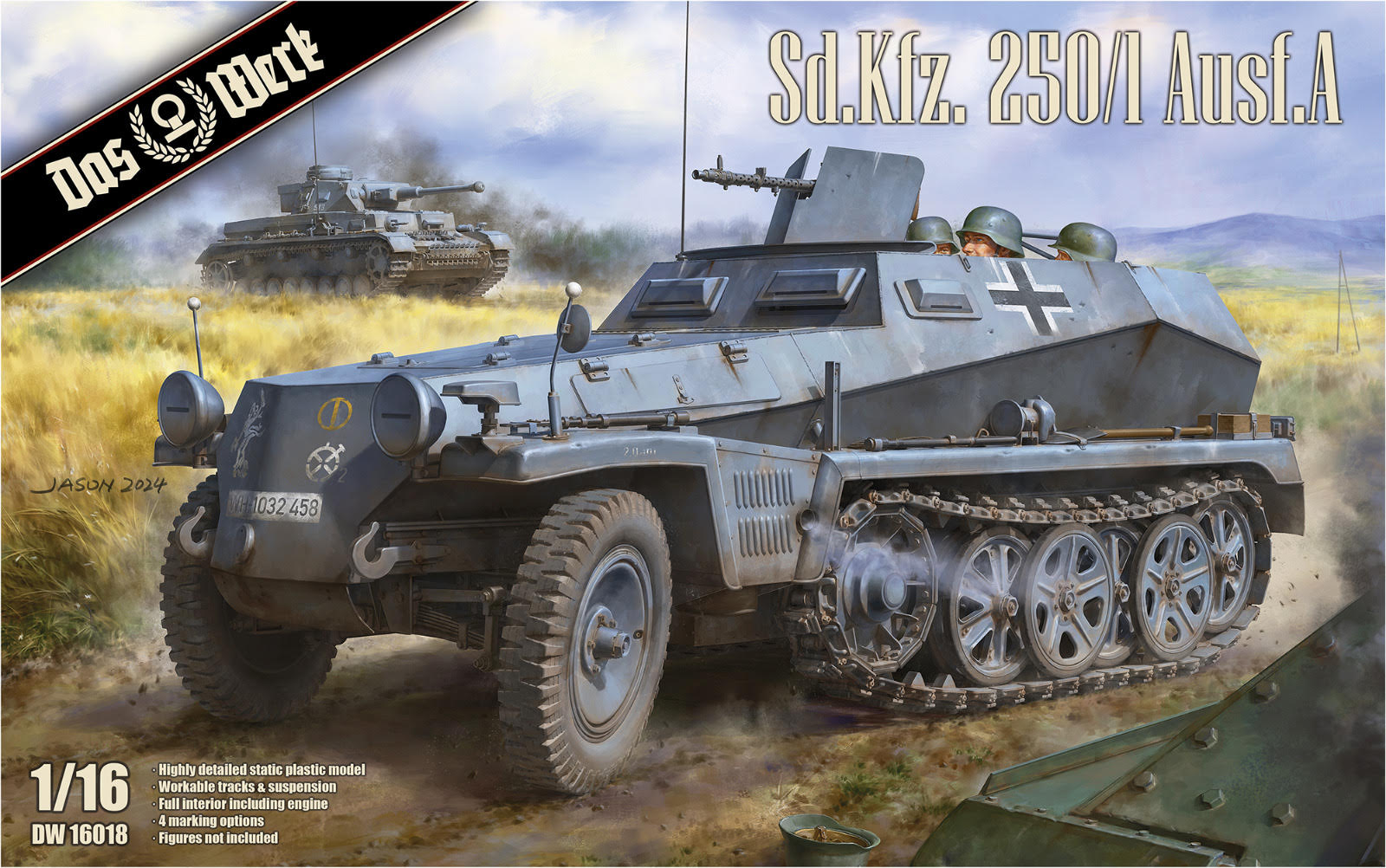 das-werk-16018-sd-kfz-250-1-ausf-a-bausatz-1-16-halbkette image 1