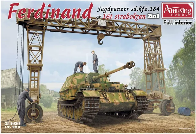 amusing-hobby-35a030-ferdinand-full-interior-1-35-mit-strabokran image 1