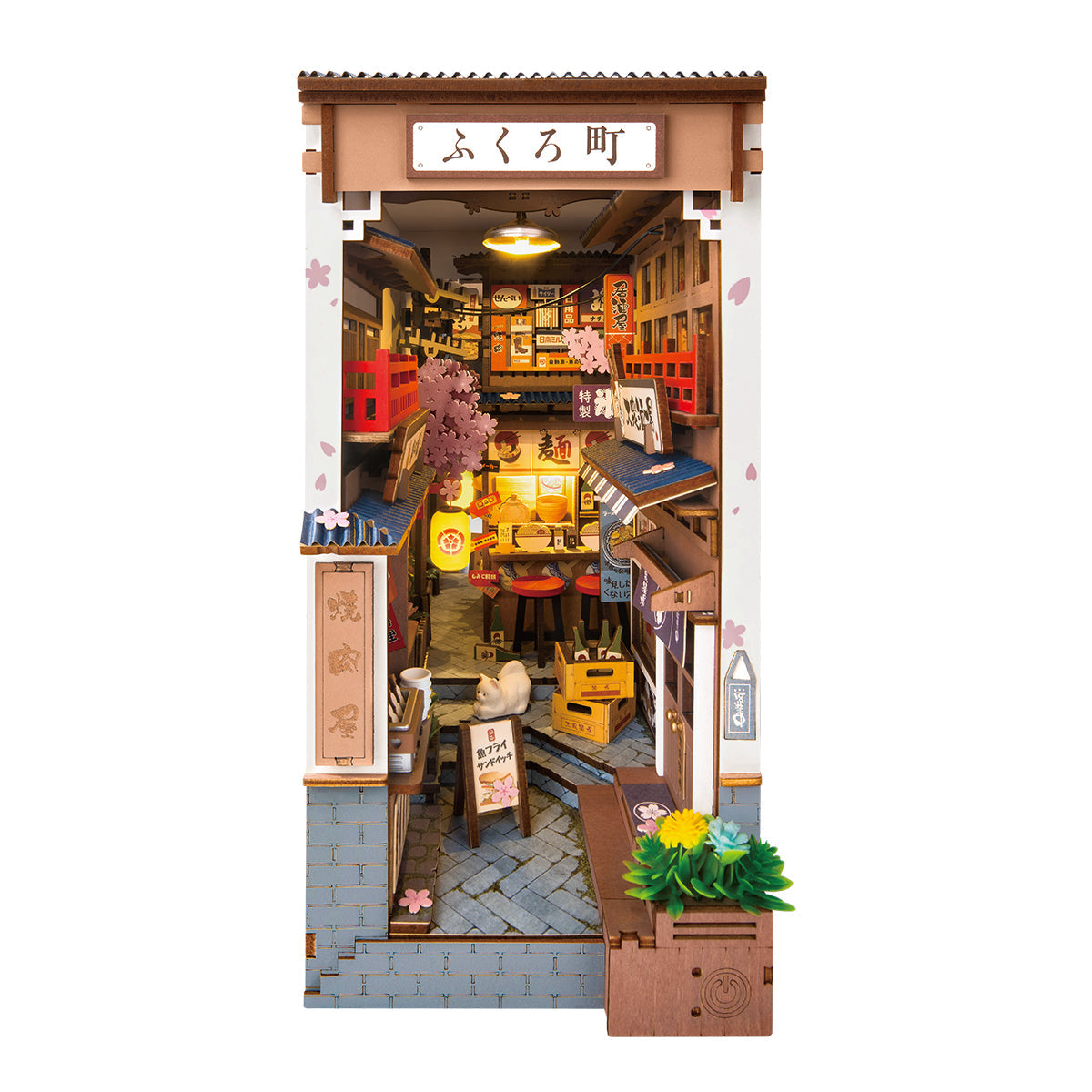 rolife-sakura-wine-alley-book-nook-diy-holzbausatz-249-tlg image 1