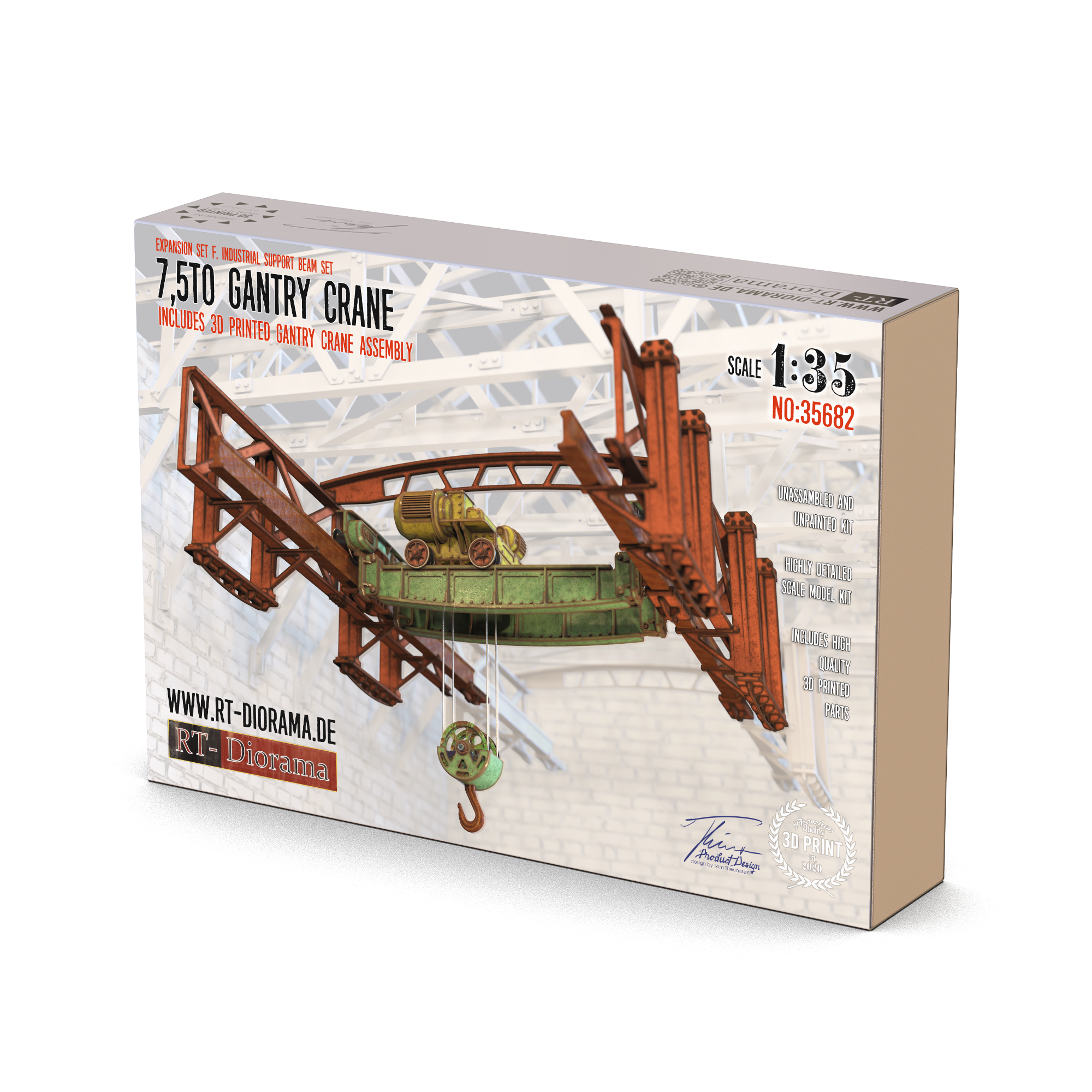 rt-diorama-35682-portalkran-7-5t-diorama-1-35-ww2-resin image 1