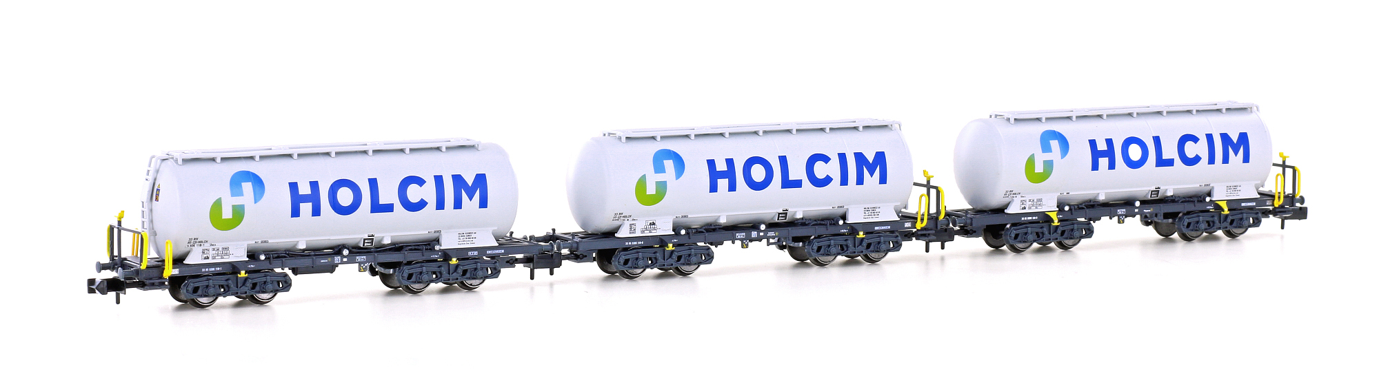 hobbytrain-g-terwagen-uacs-holcim-3er-set-zementsilowagen-ep-vi image 1