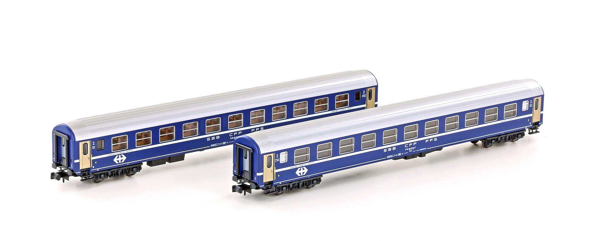 hobbytrain-personenwagen-2er-set-ric-liegewagen-bcm-sbb-ep-iv image 1