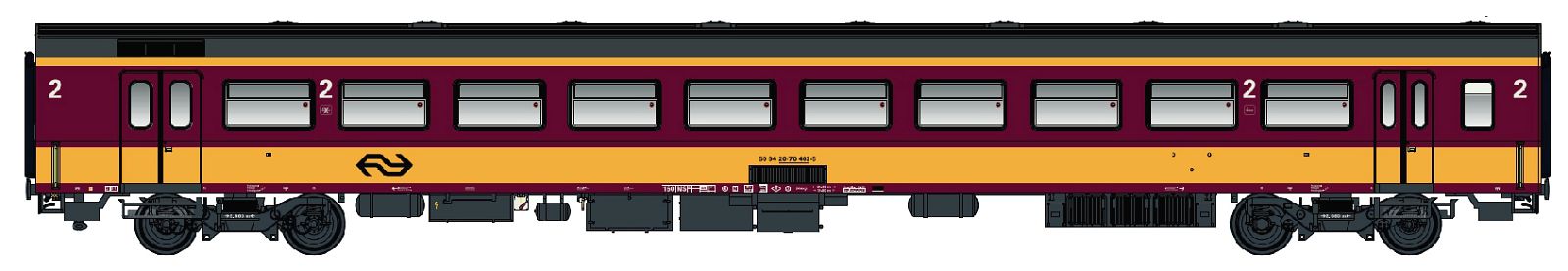 hobbytrain-icr-personenwagen-ns-benelux-2-kl-ep-vi image 1