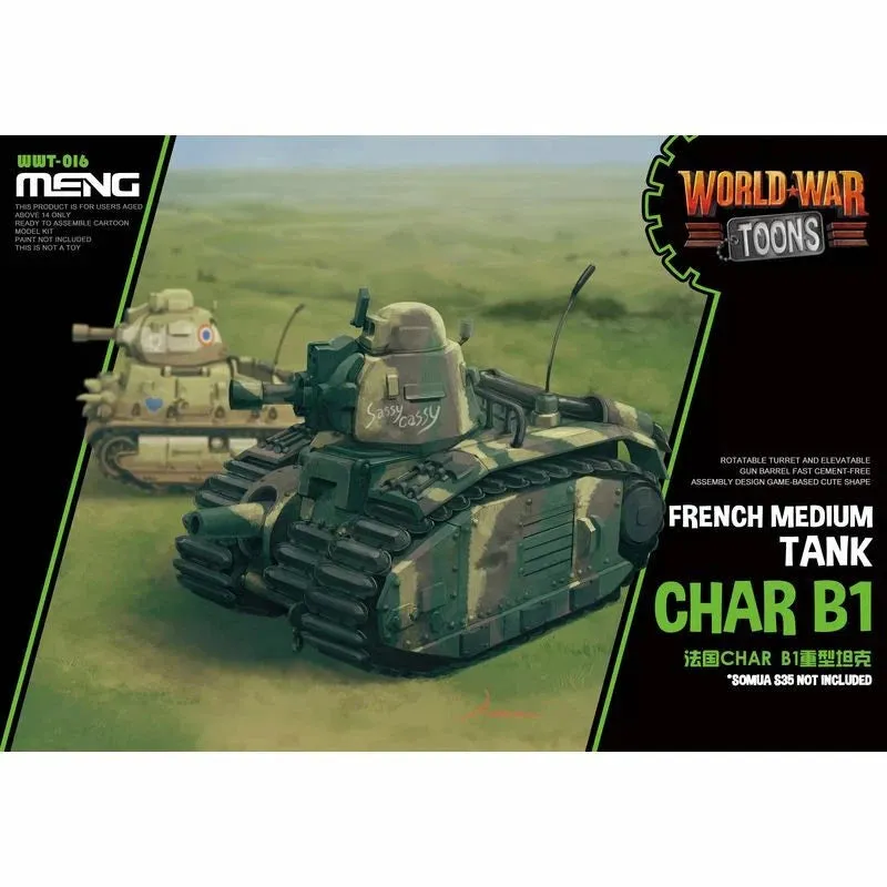 meng-wwt016-char-b1-world-war-toons-panzer-bausatz-egg image 1