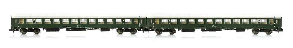 hobbytrain-uic-x-2-kl-bb-personenwagen-2er-set-ep-iv-gr-n image 1