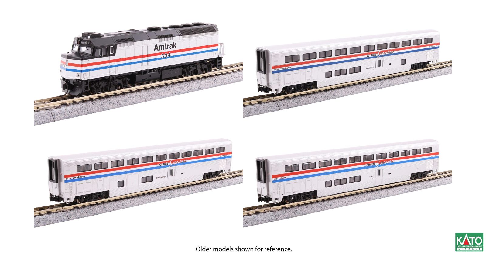 hobbytrain-personenwagen-emd-f40ph-amtrak-set-ep-iv-spur-n image 1