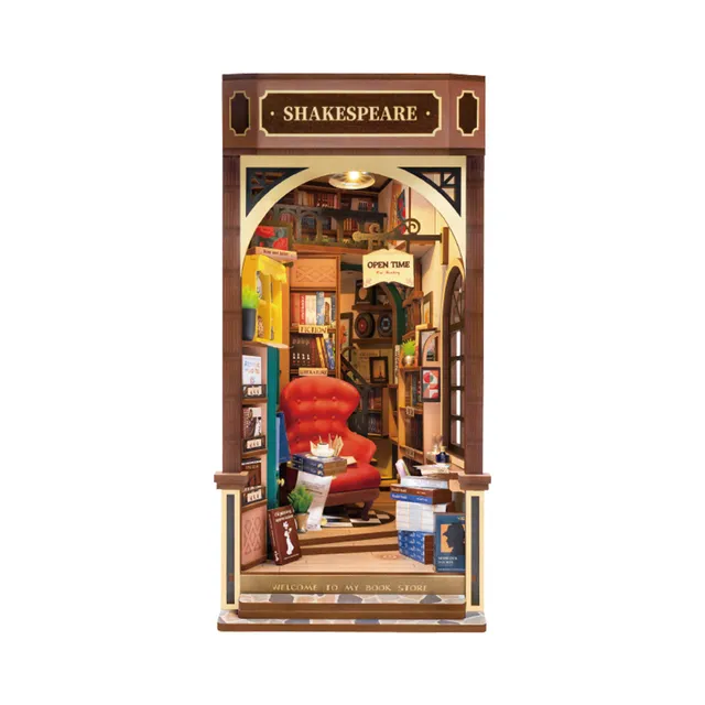 robotime-rolife-tgb07-bookstore-book-nook-holzbausatz image 1