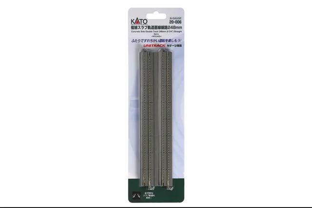 hobbytrain-gleise-doppelgleis-gerade-248mm-plattenfahrbahn-2-st image 1