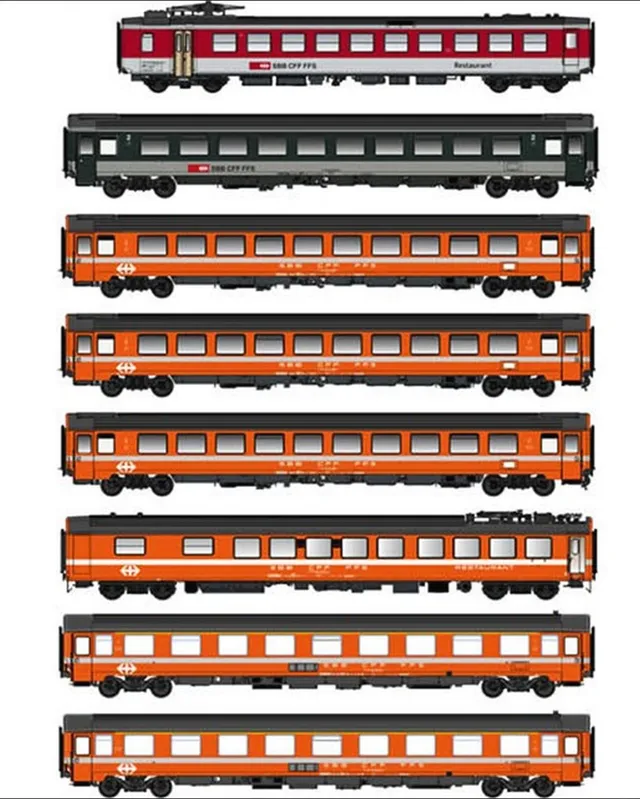 hobbytrain-sbb-8er-set-ic163-bavaria-personenwagen-ep-v image 1
