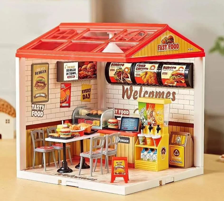 jiaerle-toys-jel-0415-miniaturhaus-fast-food-diorama-125-teile image 3