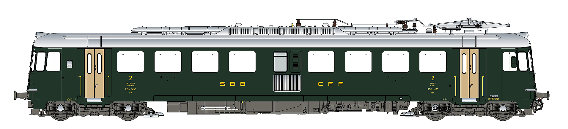 hobbytrain-triebwagen-rbe-4-4-1436-sbb-ep-ivb-triebwagen-spur-n-ac image 1