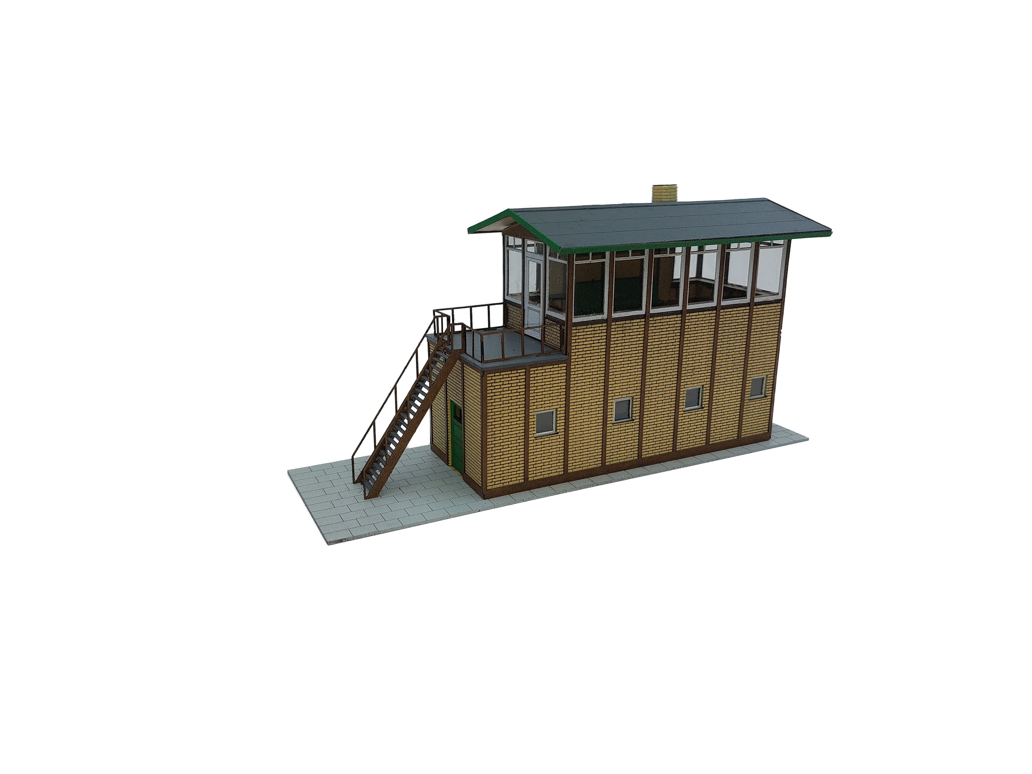hobbytrade-ved-banen-ht-87261-blockpost-bausatz-gelbe-steine-h0 image 1