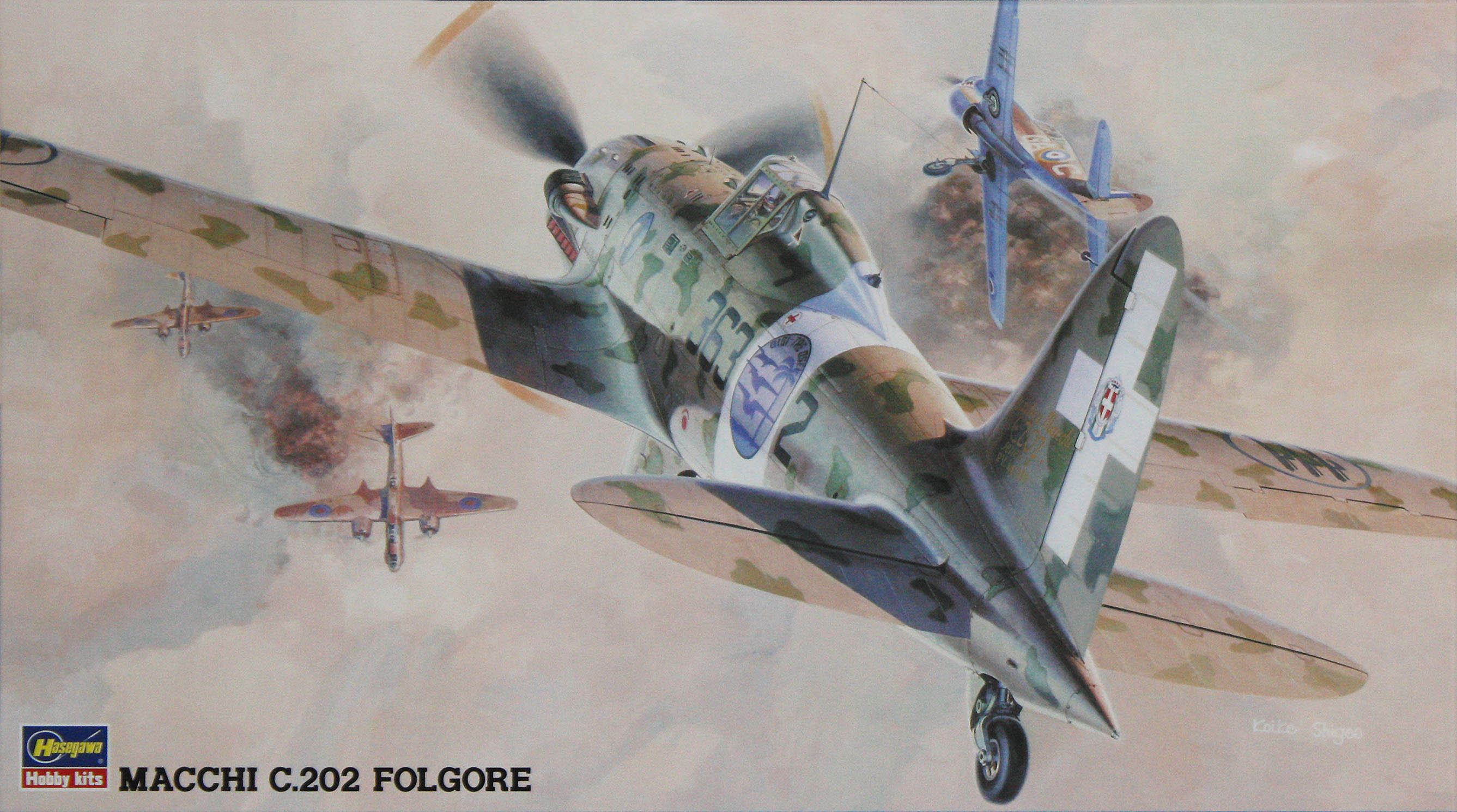 hasegawa-09132-macchi-c-202-folgore-flugzeugmodell-1-48 image 1