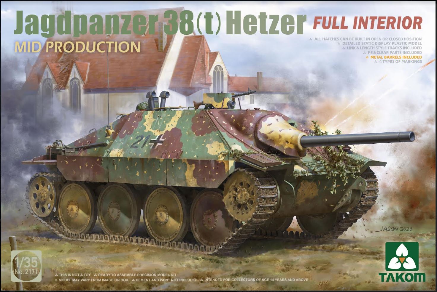 takom-2171-jagdpanzer-38-hetzer-mid-panzer-bausatz-1-35-interior image 1